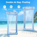 CACOE Floating Universal Waterproof Phone case 2 Pack-Up to 7.0", Phone Pouch - Image 3