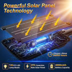 Solar Street Light Outdoor, 11-Inch Solar Powered Street Light - Image 4