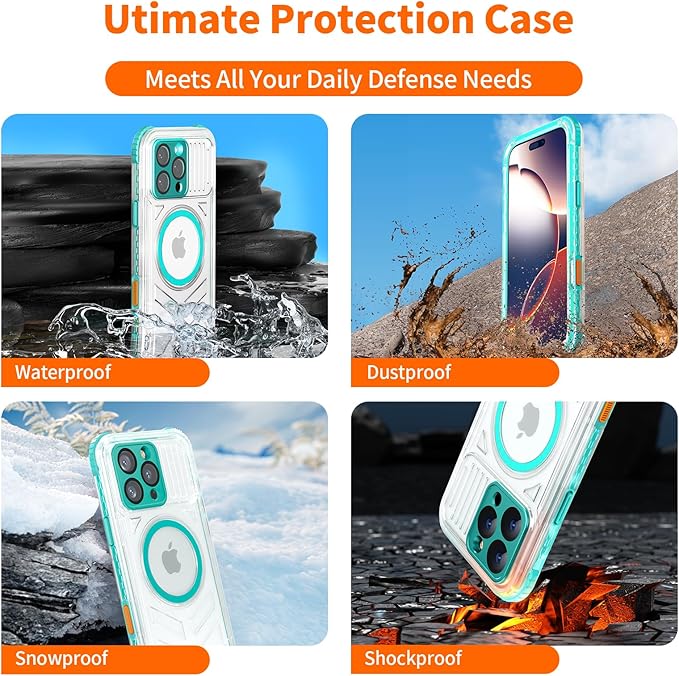 for iPhone 16 Pro Waterproof Case Compatible - Image 4