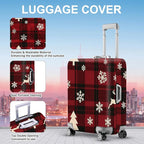 ANNA QUEEN Christmas Plaid Luggage Cover, Stretchable Washable Travel Sleeve - Image 3
