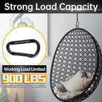 DELSWIN Heavy Duty Carabiner Clip 900lbs, 3 Inch Steel Carabiners - Image 2