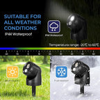 Large 2-in-1 LED Motion Sensor Outdoor Spotlight, IP44 Waterproof 450 LM - Image 4