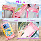Personalized Initial Waterproof Phone Pouch Case - Image 4