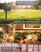 120LED 10FT Solar Fairy Lights Outside Waterproof, 8 Lighting Modes IP65 - Image 3