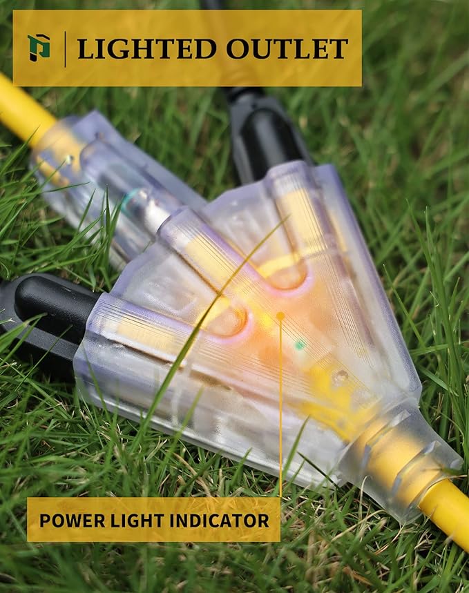 25Ft 12 Gauge Outdoor Extension Cord - Image 5