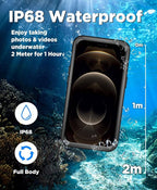 Beeasy for iPhone 12 Pro Waterproof Case, 360 Full Body Heavy Duty Phone Case - Image 3