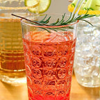 Kate Aspen Clear Plastic Drinking Glasses Set of 8, 19 oz, Hobnail Bubble - Image 9