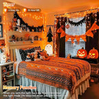 JMEXSUSS 150 LED Orange Halloween Lights Indoor Outdoor, Connectable Christmas - Image 3