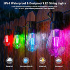 Outdoor String Lights, 200FT Smart RGB+IC Patio Lights - Image 4