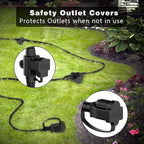 K KASONIC - Outdoor Extension Cord 100 FT, Evenly Spaced 12 Outlets Plugs - Image 5
