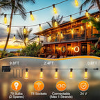 MGVIH Outdoor String Led Patio Lights - 200Ft 60M Outside Waterproof Light ST38 - Image 4