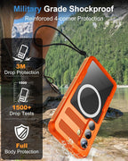 for Samsung Galaxy S26+ Plus Waterproof Case, Magnetic Heavy Duty Military - Image 4