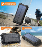 Sudrov Solar Charger Power Bank, 42800mAh Wireless Portable Charger - Image 6