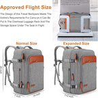 Lumesner Carry on Travel Backpacks, Extra Large 40L Flight Approved Bag - Image 2