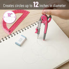 Mr. Pen- Geometry Compass and Protractor Set, 12 Sets, 6 Inch Compass, 6 Inch - Image 3