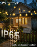 65ft-Solar-Powered-Lights-Outdoor-Waterproof-String - Image 2