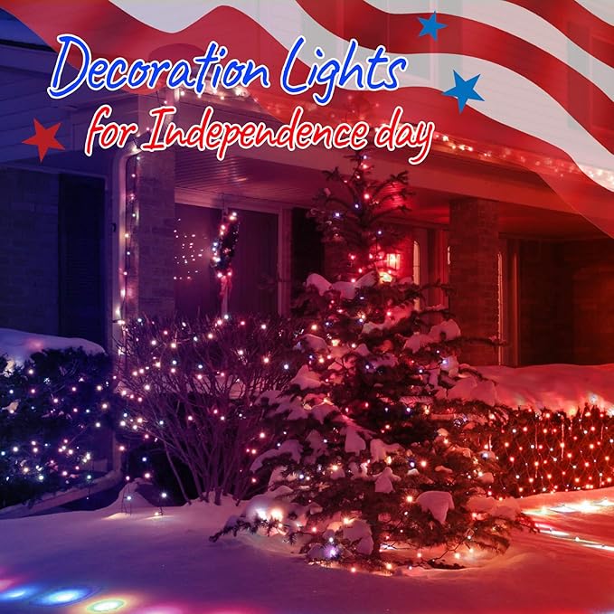 4th of July Decoration Patriotic Mini Lights - Image 8