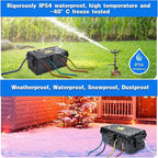 Hrensaw Medium Outdoor Electrical Box, Weatherproof Connection Box w/6 Cable - Image 4