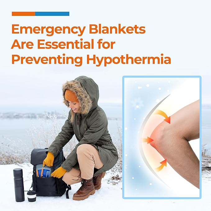 K Kingstar Emergency Blankets 10 Packs, Bulk Survival Blankets - Image 5