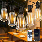 LumBelle Smart Outdoor String Lights, 100FT ST38 LED Patio Lights by LumBelle