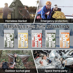 SecuCaptain Survival Emergency Thermal Blankets: Extra Large 84” x63” Space - Image 8