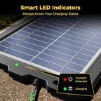 SUNAPEX 12V Solar Battery Charge: 8W Waterproof Portable Solar Panel Kit - Image 5
