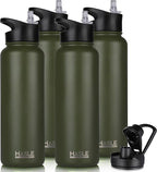 HASLE OUTFITTERS 40oz Stainless Steel Water Bottle, Vacuum Insulated Double by HASLEOUTFITTERS