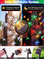 ITICdecor Solar Flower String Lights Outdoor Waterproof 50 LED Solar Powered - Image 3
