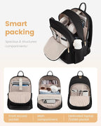 LOVEVOOK Laptop Backpack for Women, 15.6 Inch Waterproof Work Backpack - Image 2