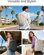 BAGSMART Travel Backpack Women, 15.6 Inch Carry On Backpack Flight Approved - Image 9