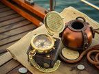 Handmade Brass Antique Compass - Image 6
