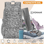 ZOMAKE Lightweight Packable Backpack 30L, Foldable Hiking Backpacks Water - Image 2