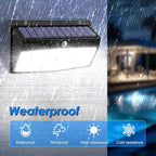4 Pack 368 LED Solar Motion Sensor Lights Outdoor, Solar Fence Lights - Image 3