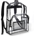 Amazon Basics Transparent Clear School Backpack, Water-Resistant PVC Plastic by AmazonBasics