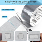 Secopad Grey Window Screen Repair Tape, 2IN X 15FT Screen Repair Kit - Image 2