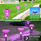 Solar Lights Outdoor, 8 Pack Mushroom Lights Outside Waterproof, Solar Powered - Image 4