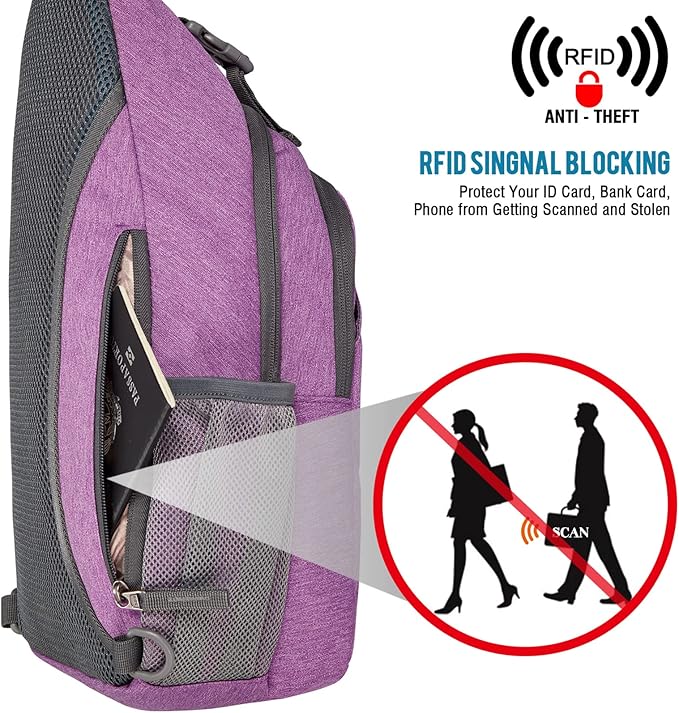G4Free Sling Chest Bag RFID Crossbody Backpack Shoulder Bag - Image 2