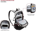 SwissGear 3598 Backpack, Narrow Daypack, Light Grey/Heather - Image 4