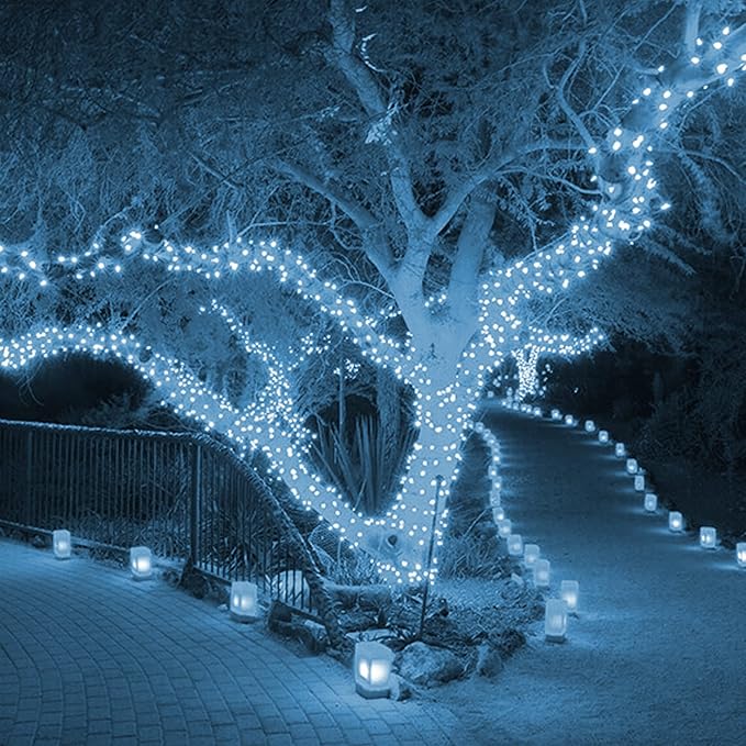 Dazzle Bright 300 LED Christmas String Lights, 100 FT Connectable Waterproof - Image 7