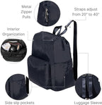 Baggallini Women's Carryall Packable Backpack, French Navy - Image 4