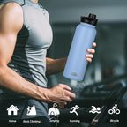 HASLE OUTFITTERS 32 oz Insulated Water Bottle Stainless Steel Double Walled - Image 6