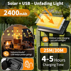 Outdoor Solar String Lights Waterproof: ST38 82ft Shatterproof Patio Lights - Image 3