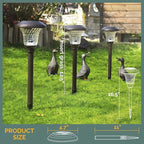 GIGALUMI 8 Pack Solar Pathway Lights, Solar Garden Lights Outdoor Warm White - Image 5