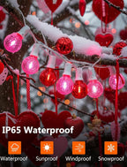 25FT G40 LED Outdoor Valentine's Day String Lights, Hanging Patio Lights - Image 3