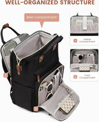 LOVEVOOK Laptop Backpack for Women, 17.3'' Waterproof Nurse Bag Teacher Work - Image 2