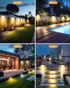 vighep 12 Pack Solar Fence Lights Waterproof, Motion Sensor Deck Lights Outdoor - Image 7