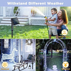 JMEXSUSS 4 Pack 100 LED Solar String Lights - Image 6