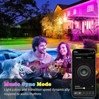KSIPZE 100ft Outdoor led Strip Lights Waterproof IP68, RGB Outdoor led Lights - Image 3