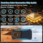 Power Bank Portable Solar Charger, Wireless Fast Charging Battery Pack - Image 3
