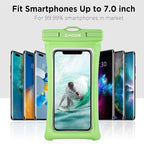 CACOE Floating Universal Waterproof Phone case 2 Pcs-Up to 7.0", Phone Pouch - Image 6